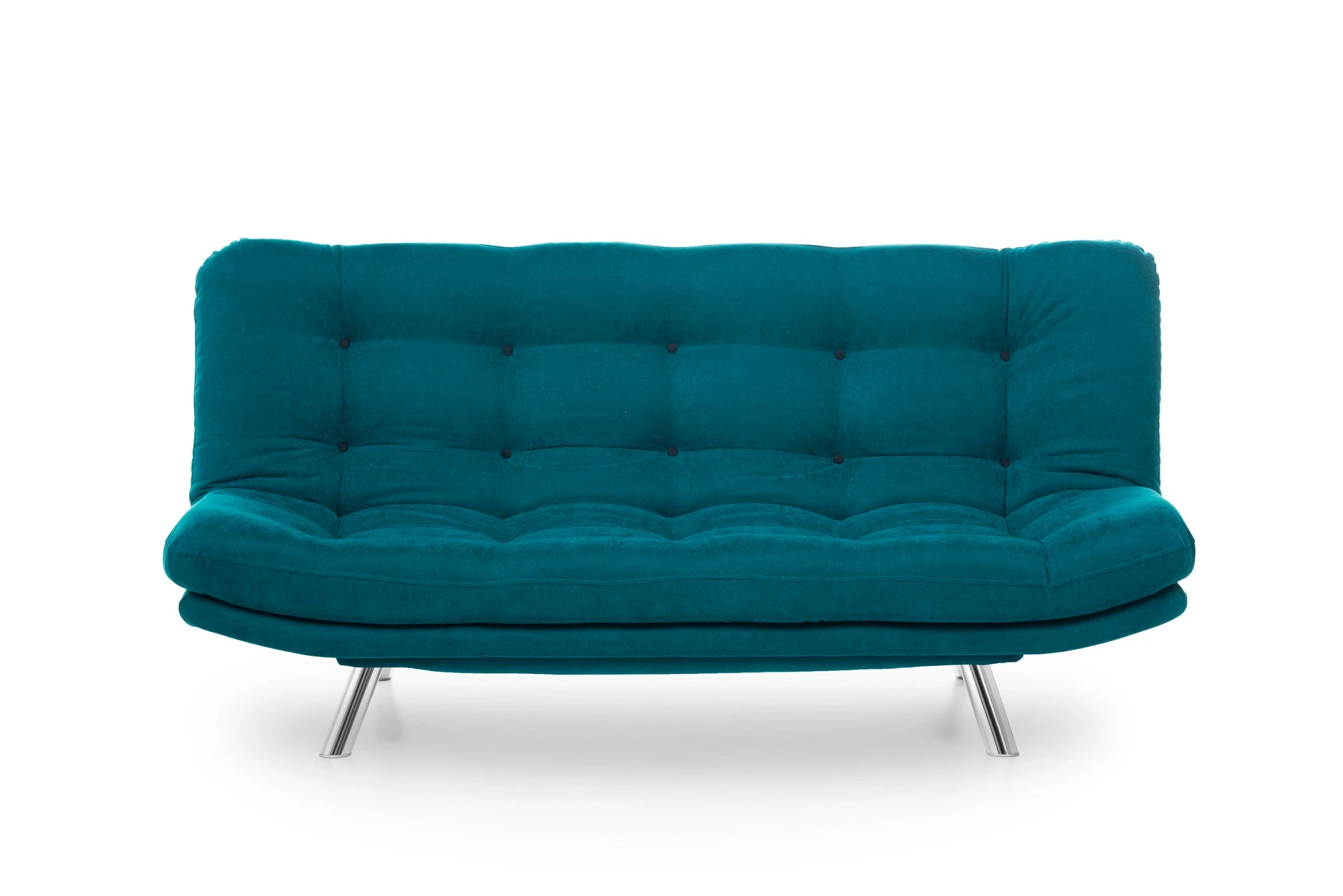 Trivietė sofa-lova Hanah Home Misa, benzino žalia, 200 x 95 x 105
