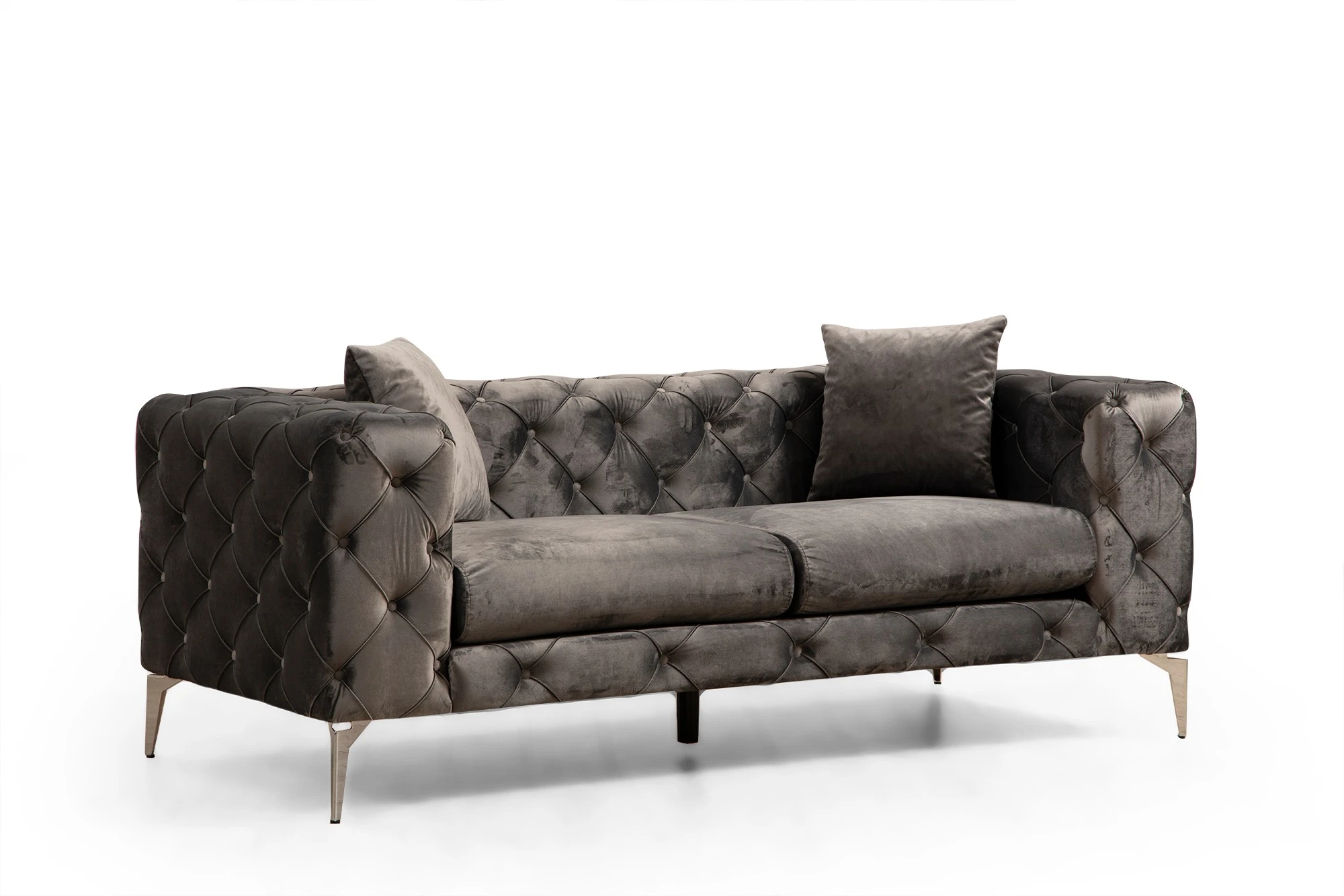 Dvivietė sofa Hanah Home Como, antracitas, 197 x 70 x 90