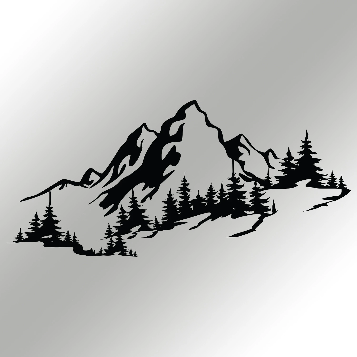 Dekoratyvinis metalinis sienų aksesuaras, Wallxpert, juodas, 67 x 30, cm