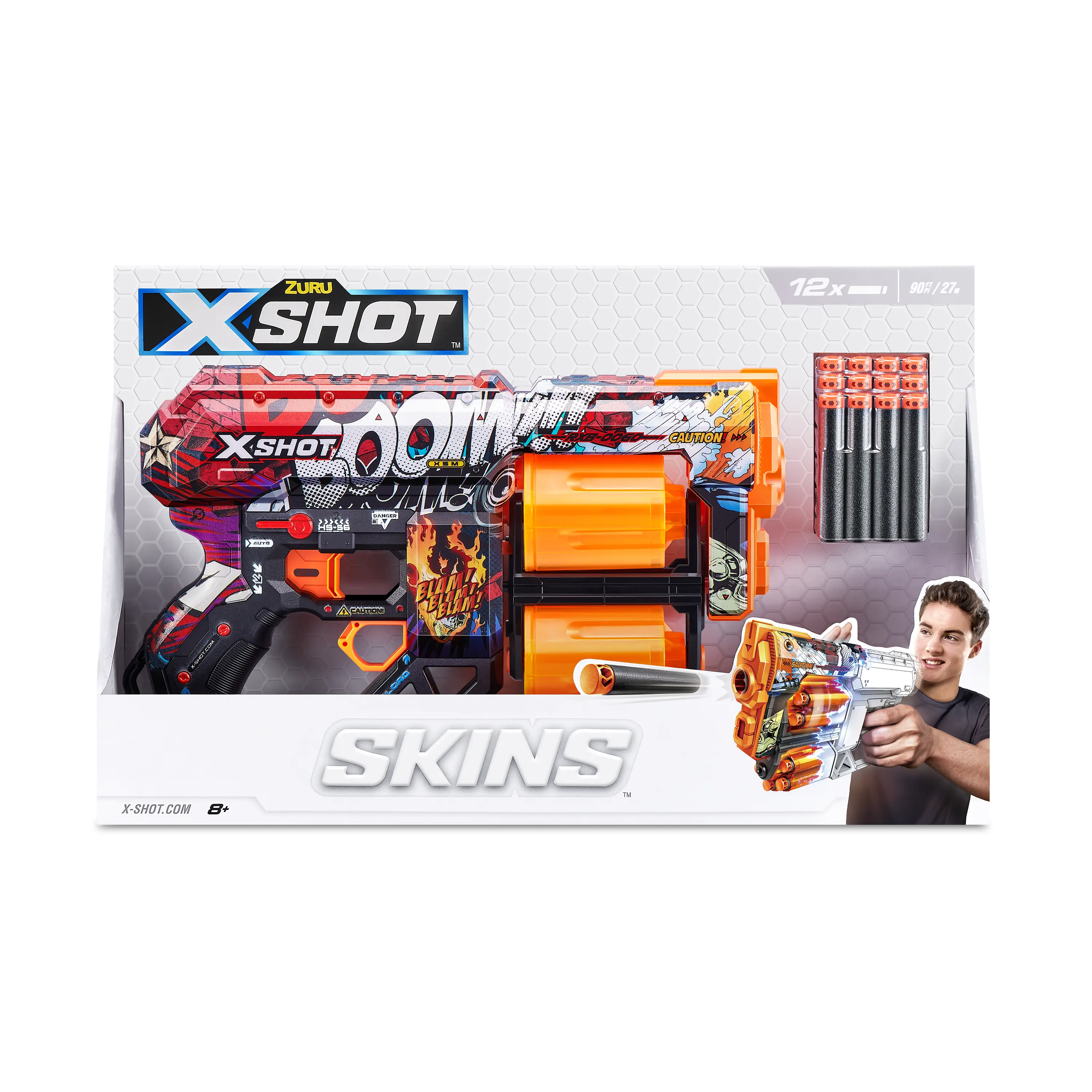 XSHOT žaislinis šautuvas Skins Dread, asort., 36517