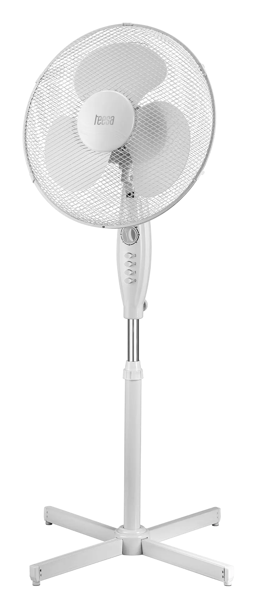Tessa TSA8021 stovo ventiliatorius su laikmačiu / 3 greičių režimai / 105-125 cm / 43 cm / 45W