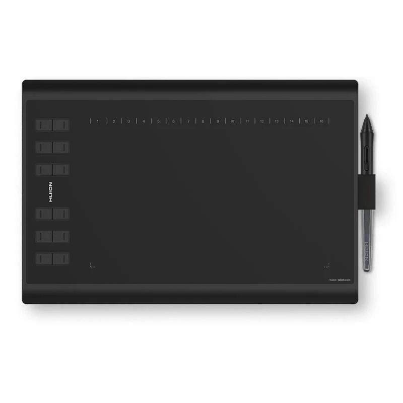 Grafinė planšetė HUION H1060P 5080 lpi 250 x 160 mm USB Black