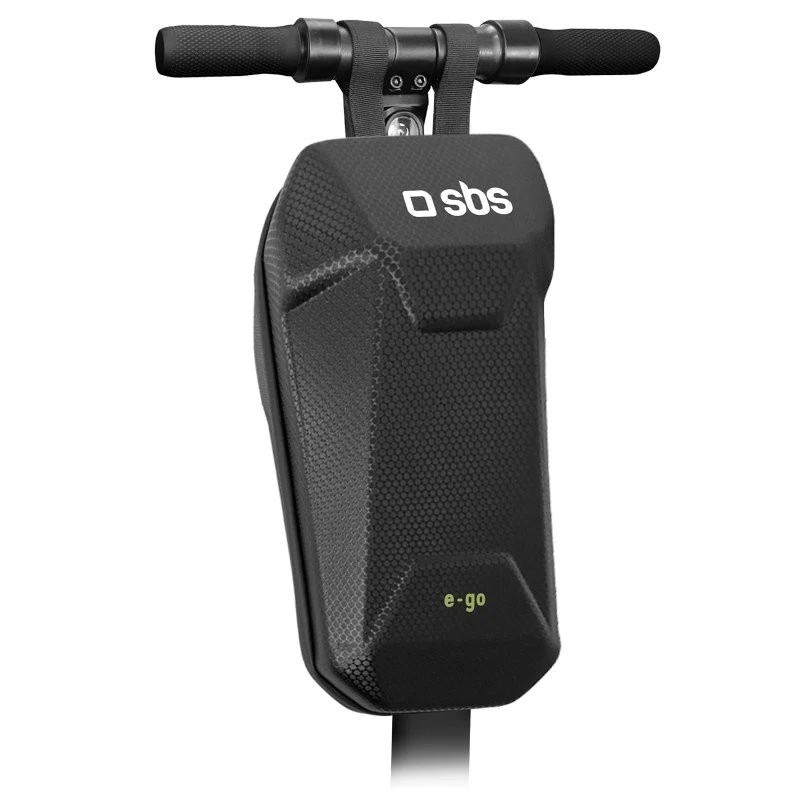 Vandeniui atsparus „E-Go“ kietas krepšys, skirtas elektriniam paspirtukui / dviračiui 2 l, „SBS Black“.