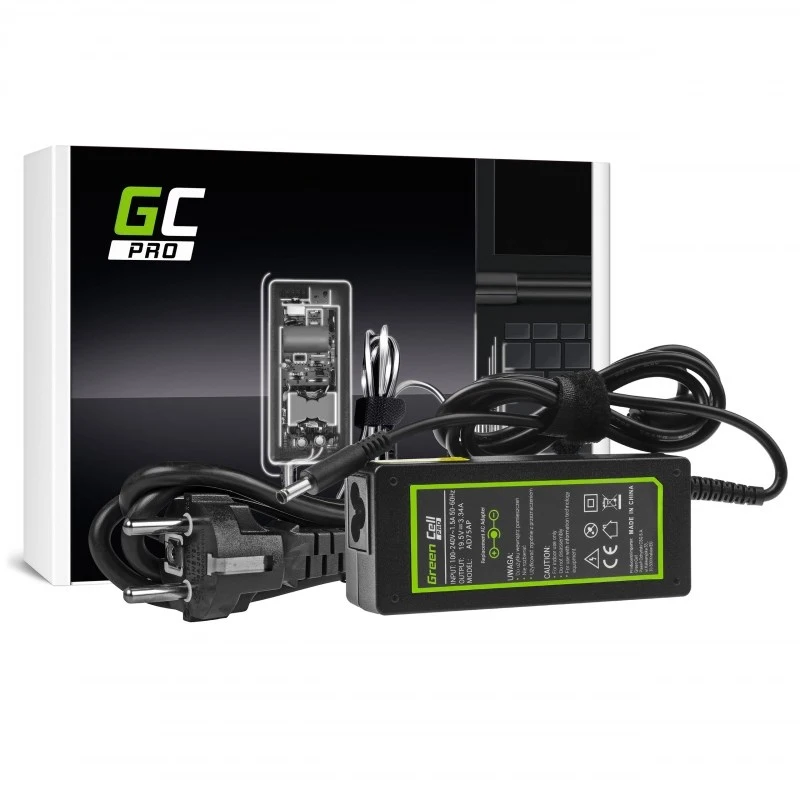 Green Cell PRO do Dell 65W 19.5V (wtyk 4.5x3.0 z pinem)