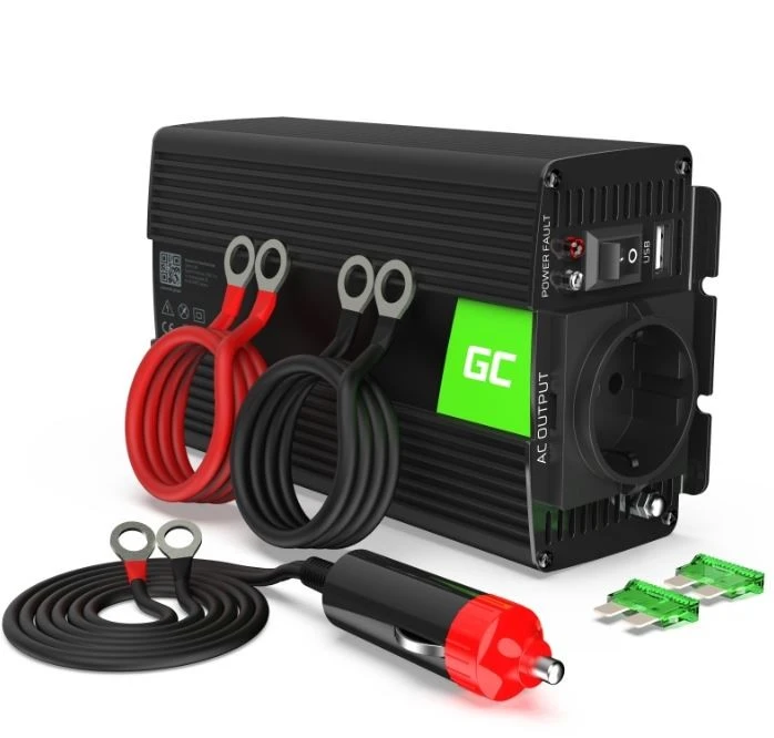 Green Cell 24V ir 230V Czysta sinusoida 500W