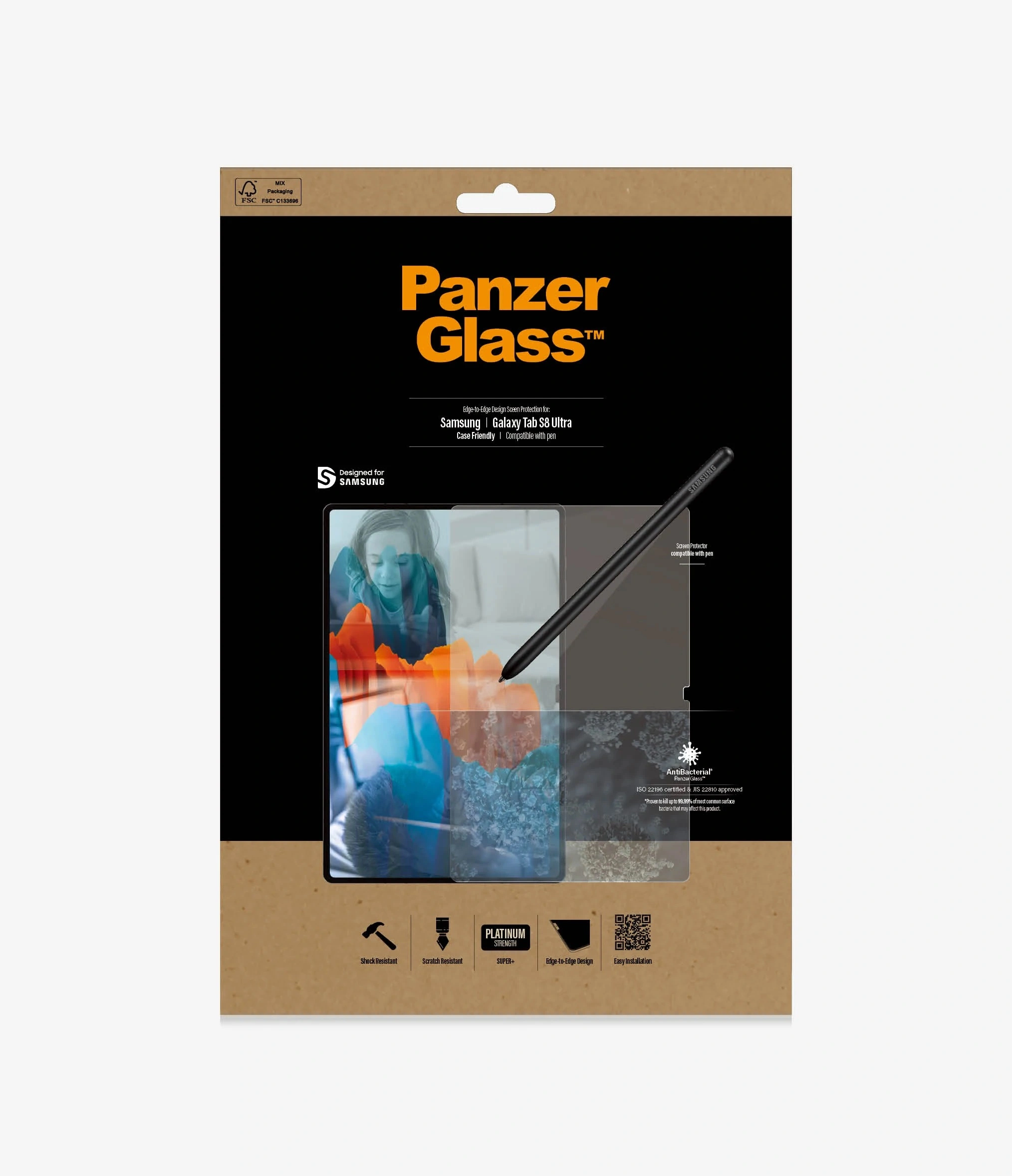 PanzerGlass Samsung Galaxy Tab S8 Ultra Case Friendly, AB