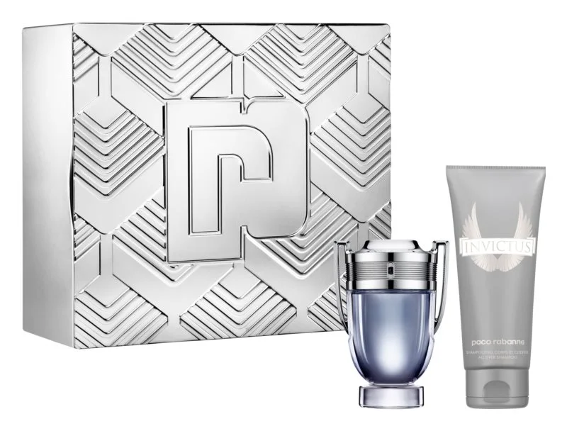 Rinkinys vyrams Paco Rabanne Invictus EDT, 100 ml + dušo želė, 100 ml