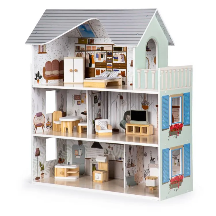 ECOTOYS lėlių namas Emma Residence