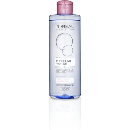 LOreal Paris Micellar Water Makeup Remover For Normal To Dry Skin 400 Ml