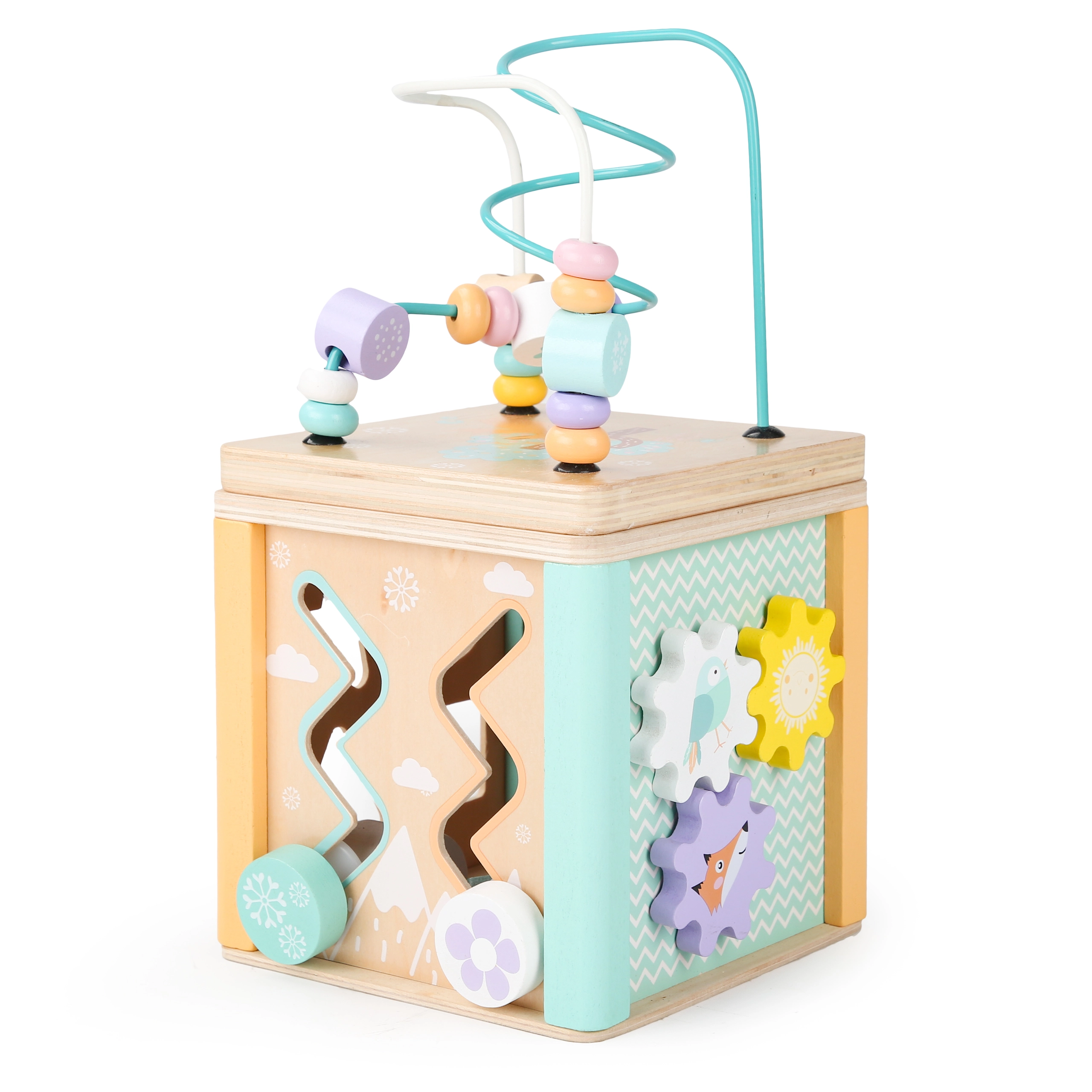 Medinis lavinantis kubas, rūšiuotojas Ecotoys