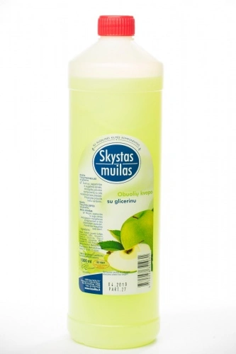 Muilas, skystas, su glicerinu, obuolių kvapo, 1l