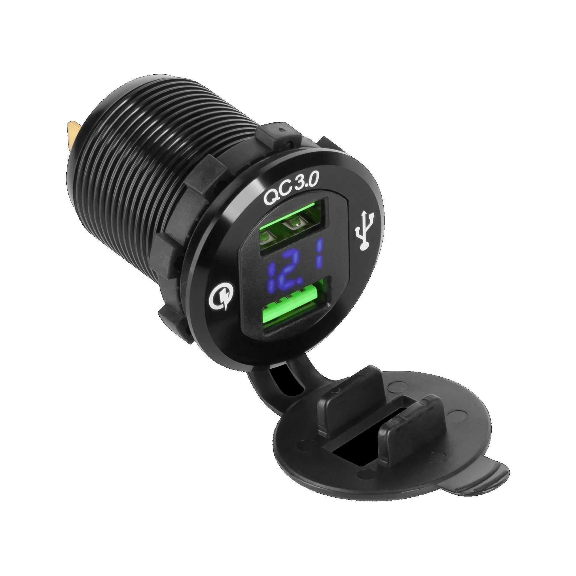 Automobilinis Įkroviklis CHR0004 12-24V 2xUSB QC3.0