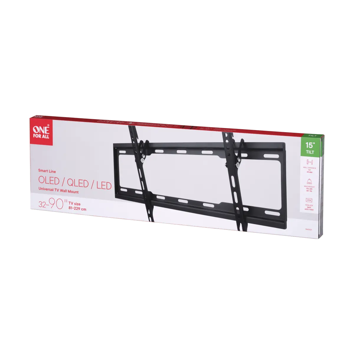 TV laikiklis ONE FOR ALL WM2621 32-90", iki 80kg, pakreipiamas