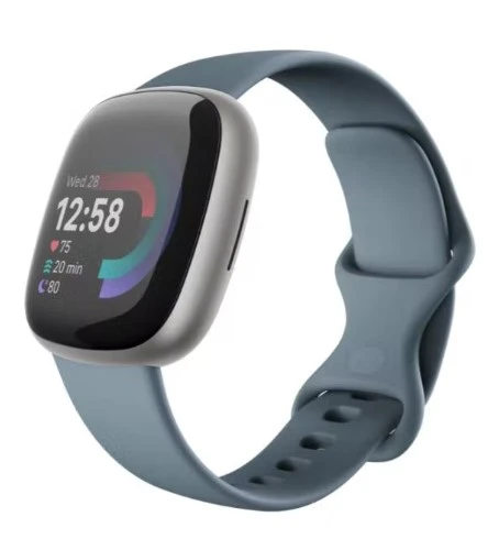 Išmanioji apyrankė Fitbit Versa 4 Waterfall Blue/Platinum FB523SRAG