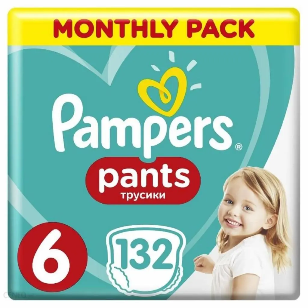 Pampers Pants Berniukams / mergaitėms 6 132 vnt