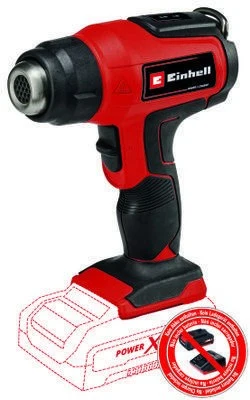 Einhell TE-HA 18 Li Karšto oro pistoletas 200 l/min 550 °C Juoda, Raudona