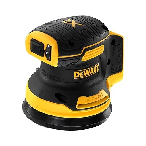 DEWALT DCW210N Nešiojamasis šlifuoklis Lakštinis šlifuoklis XR 18V 12000 OPM Juoda, Geltona