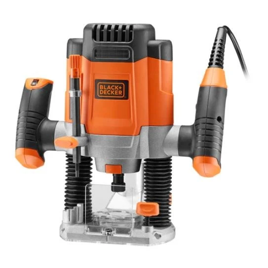 Spindulinė frezavimo mašina Black+Decker KW1200E 1200W 8000 - 28000 aps/min.