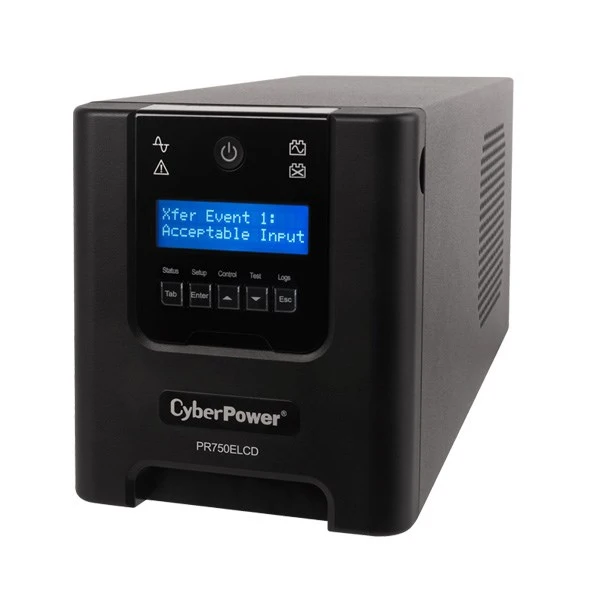 CyberPower PR750ELCD nepertraukiamo maitinimo resursai (UPS) 0,75 kVA 675 W 6 AC išvestis(ys / čių)