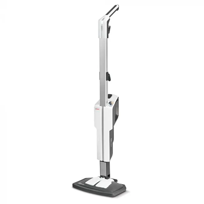 Garų valytuvas Polti Garų šluota su integruotu nešiojamu valikliu PTEU0304 Vaporetto SV610 Style 2-in-1 Galia 1500 W, Vandens bako talpa 0,5 L, Pilka/Balta