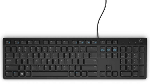 Dell Keyboard KB216 Multimedia, Wired, NORD, Black