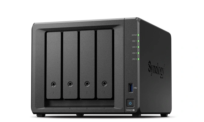 4 skyrių Synology DDR4 ECC 2 x USB3.2-I 1 DS923+ 4 GB RAM