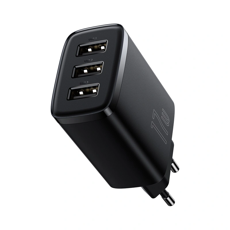 Kroviklis Baseus 17W 3xUSB 3.4A Juodas