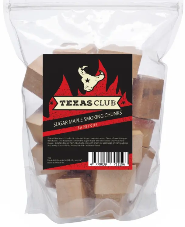 Cukrinio klevo rūkymo kaladėlės 1 kg Kamado Bono