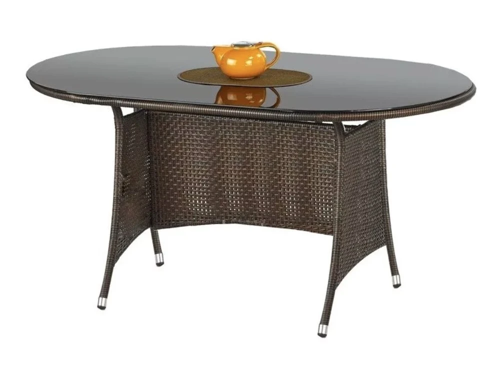 Lauko stalas MASTER, rudas/juodas