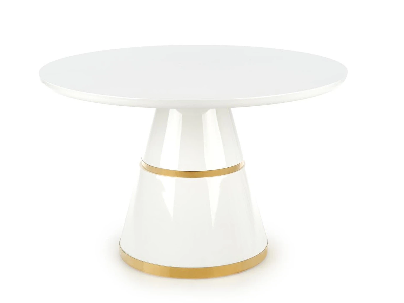 Valgomojo stalas VEGAS balta, aukso