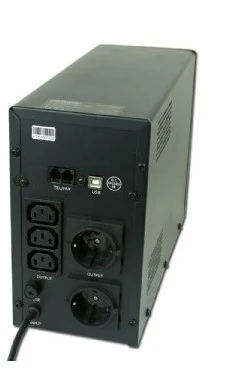 Gembird EG-UPS-033 nepertraukiamo maitinimo resursai (UPS) „Line-Interactive“ 1200 VA 720 W 3 AC išvestis(ys / čių)