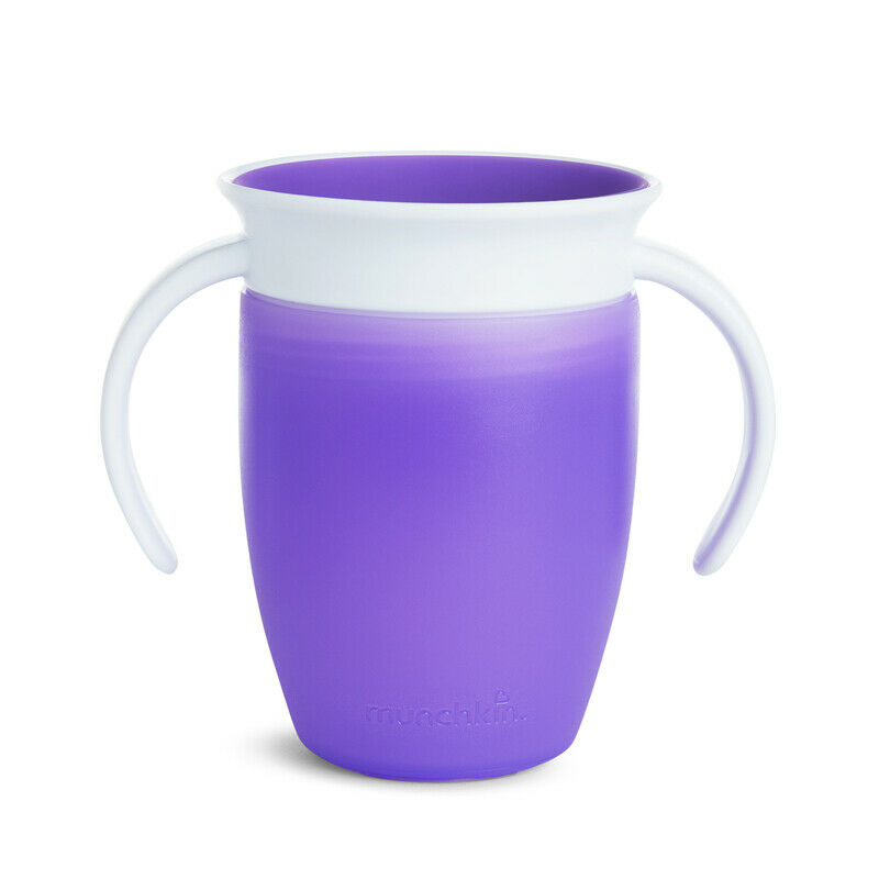 MUNCHKIN mokymosi puodelis MIRACLE 360, violetinis, 6 mėn+, 207 ml, 5162102
