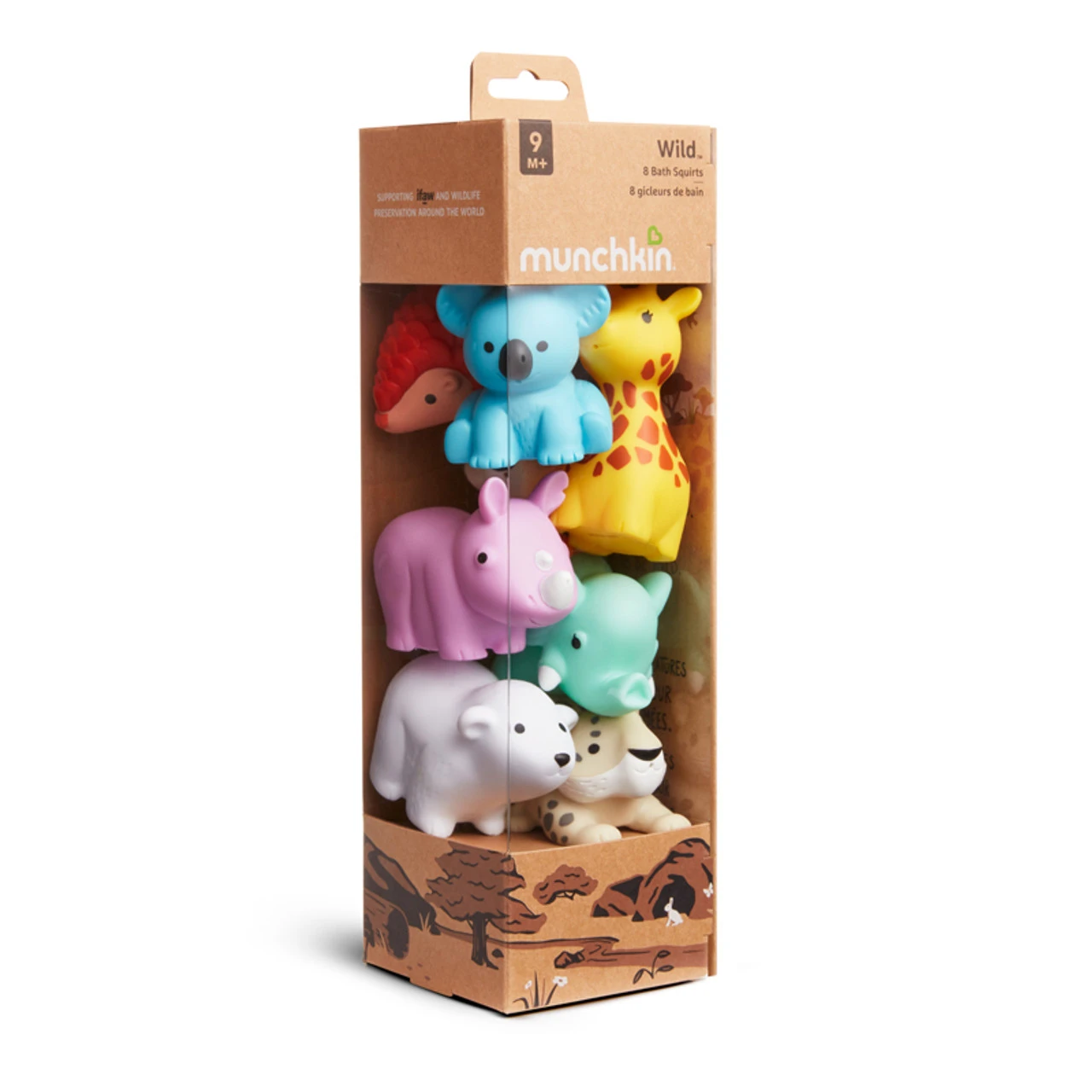 MUNCHKIN vonios žaislų rinkinys, gyvūnai, 9mėn+, 8 vnt, 012543