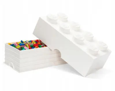 Lego Storage Brick 8 balta