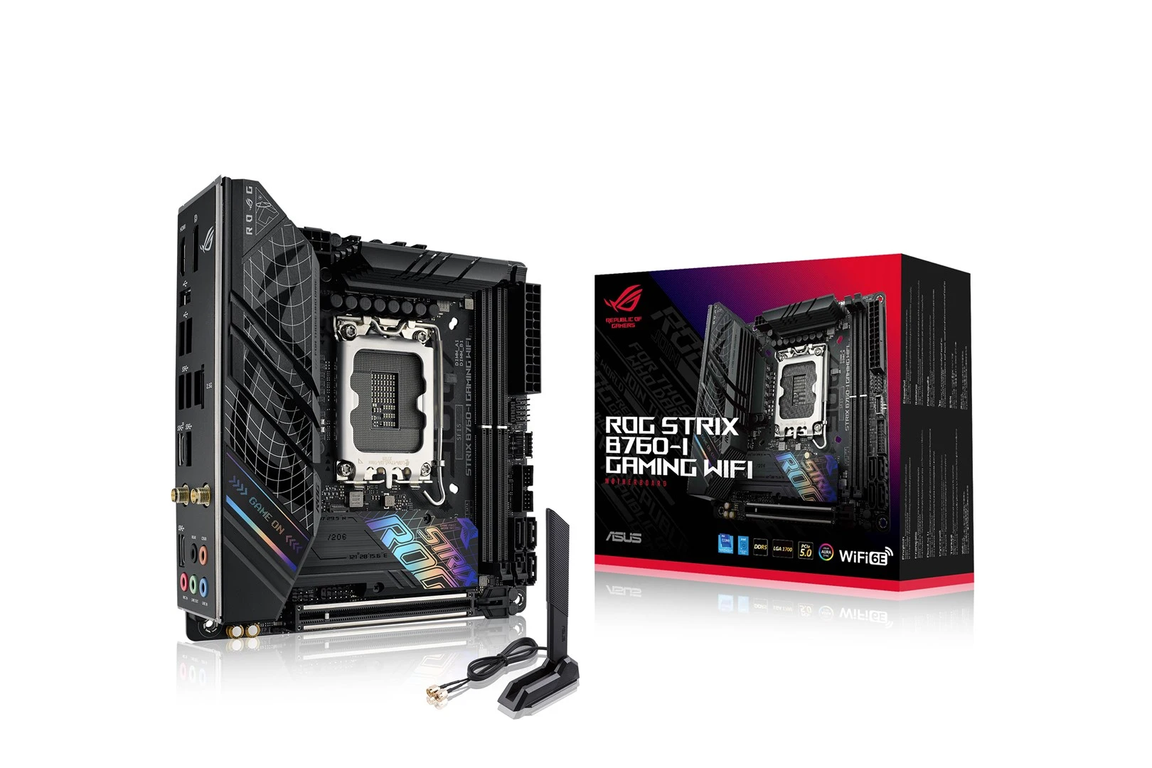 ASUS ROG STRIX B760-I GAMING WIFI pagrindinė plokštė