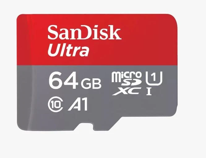64GB SanDisk Ultra microSDXC 140MB/s + Adapteris