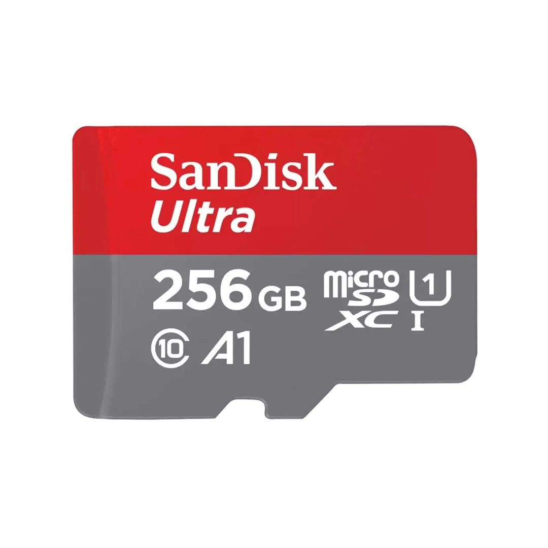 256GB SanDisk Ultra microSDXC 150MB/s + Adapteris