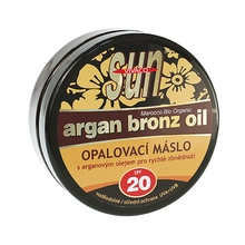 Vivaco Sun Argan Bronze Oil SPF 20 - Suntan butter with organic argan oil, 200ml