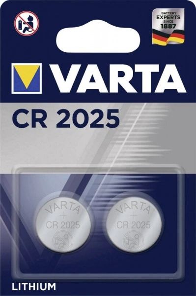 Baterijos Varta LITHIUM CR2025 - 2BP (2xCR2025)
