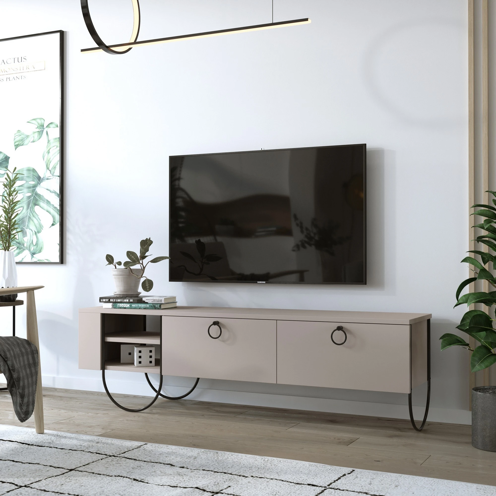 TV stovas, Hanah Home, Light Mocha, 150 x 44 x 36, cm