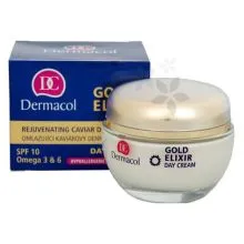 Dermacol Gold Elixir Day Cream (Mature Skin) - Caviar Rejuvenating Day Cream SPF 10, 50ml