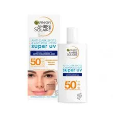 GARNIER Ambre Solaire Super UV Protection Fluid SPF50+ - Opalovací přípravek na obličej, 40ml