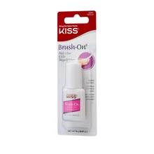 Kiss My Face Brush-On Nail Glue - Quick-drying nail glue with an application brush, 5.0g