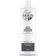 Nioxin System 2 Scalp Therapy Revitalising Conditioner - Revitalizer for fine and thinning hair, 1000ml
