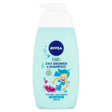 Nivea 2 in Shower & Shampoo - Baby shower gel and shampoo 2 in 1 with apple scent, 500ml