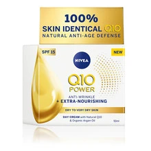 Nivea Q10 Power Anti-Wrinkle + Extra Nourishing SPF15 - Day Cream, 50ml