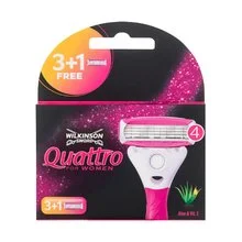 "Wilkinson Sword Quattro" moterims ( 4 vnt. ) - Keičiamosios galvutės, 4.0vnt.