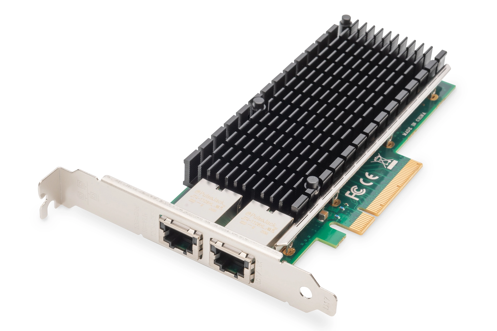 Digitus 10Gbps Dual Port Ethernet Server adapter PCIe X8, Intel X540 BT2 DN-10163