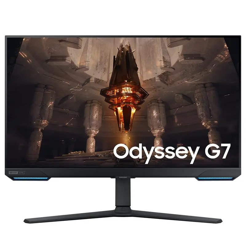 Samsung Odyssey G7 | S32BG700EU | 32 in | IPS | 4K 3840 x 2160 at 144 Hz | 350 cd/m² | 2xHDMI, DisplayPort | Height, pivot (rotation), swivel, tilt | Speaker(s) | Built-in Ethernet