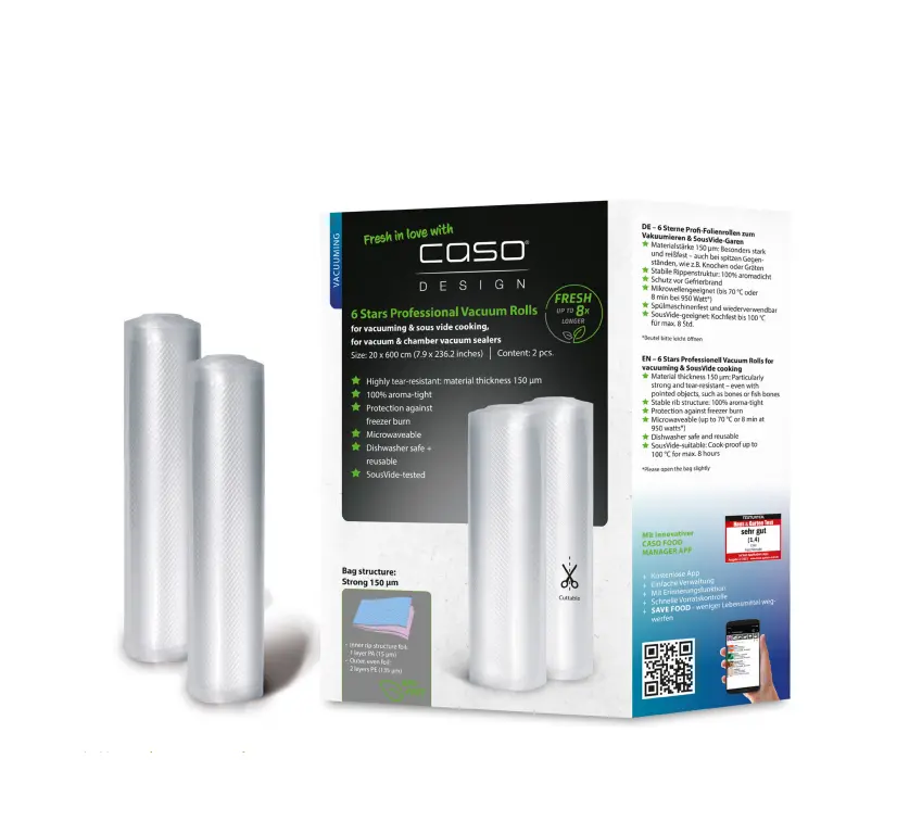 Caso 6 Stars Professional Vacuum Rolls 1247 2 vnt